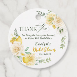 Etiquetas Para Lembrancinhas limões Eucalipto Rosa Festa de Chá de Noiva Agrade