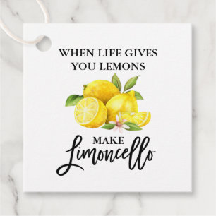 Etiquetas Para Lembrancinhas Limões Limoncello do Escovo Moderno