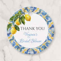 Limon Mediterrâneo Agradecimento de Chá de Noiva