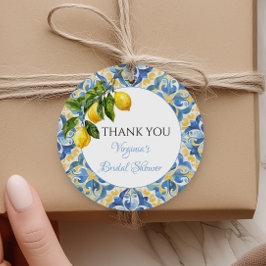 Etiquetas Para Lembrancinhas Limon Mediterrâneo Agradecimento de Chá de Noiva