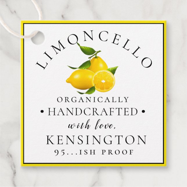 Etiquetas Para Lembrancinhas Limoncello (Frente)