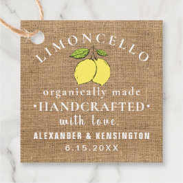 Etiquetas Para Lembrancinhas Limoncello Burlap Parece País Russo
