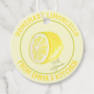 Etiquetas Para Lembrancinhas Limoncello caseiro - 100% orgânico