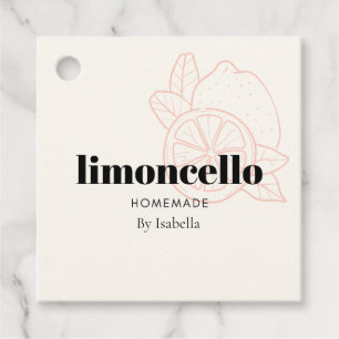 Etiquetas Para Lembrancinhas Limoncello Caseiro Elegante e Legal Obrigada