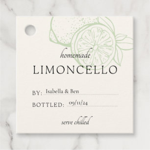 Etiquetas Para Lembrancinhas Limoncello Caseiro Elegante e na Moda Obrigado