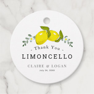 Etiquetas Para Lembrancinhas Limoncello Lemon Floral Weding