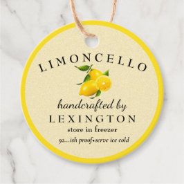 Etiquetas Para Lembrancinhas Limoncello Modern Para Um Frasco