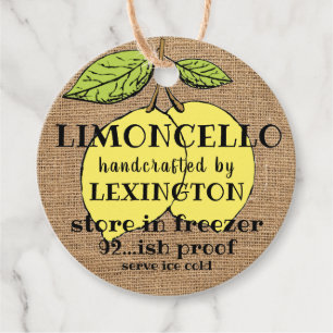 Etiquetas Para Lembrancinhas Limoncello no olhar de serapilheira caseiro
