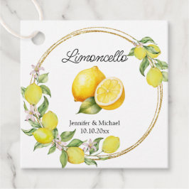 Etiquetas Para Lembrancinhas limoncello watercolor lemon wedding summer italy
