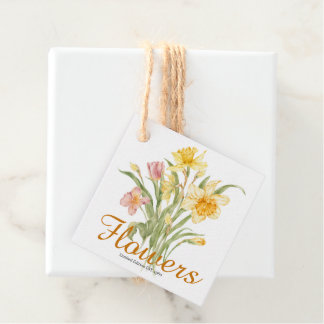 Etiquetas Para Lembrancinhas Linda arte floral clássica em aquarela natural