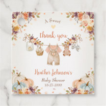 Linda Pequena Abóbora Chás de Bebê de Outono