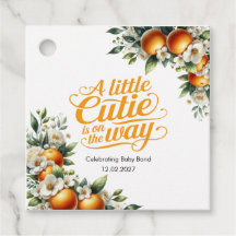 Lindinho Chá de Bebê Laranja Personalizado
