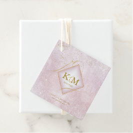 Etiquetas Para Lembrancinhas Linhas Finas Dourado Casamento Abstrato V2 Mauve I