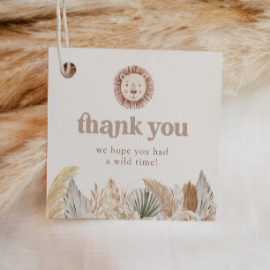 Etiquetas Para Lembrancinhas Lion Safari Neutral Sai Aniversário Obrigado