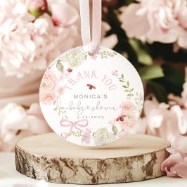 Etiquetas Para Lembrancinhas Little Love Bug Wildflower Baby Shower Thank you