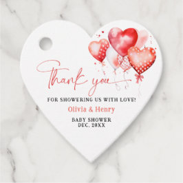 Etiquetas Para Lembrancinhas Little Sweetheart Chá de fraldas Heart