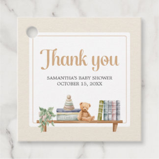 Etiquetas Para Lembrancinhas Livros de Bebê e Brunch Urso Chá de Bebê