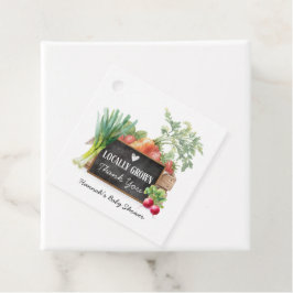 Etiquetas Para Lembrancinhas Locally Grown Watercolor Baby Shower Thank You 