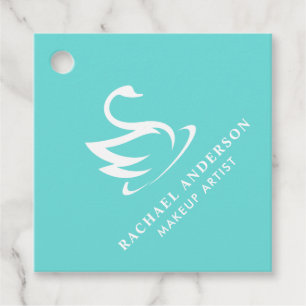 Etiquetas Para Lembrancinhas Logotipo azul da cisne do ovo do pisco de peito