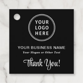 Etiquetas Para Lembrancinhas Logótipo comercial Código QR Preto Obrigado