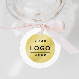 Etiquetas Para Lembrancinhas Logotipo Comercial Personalizado Tagline Redonda M
