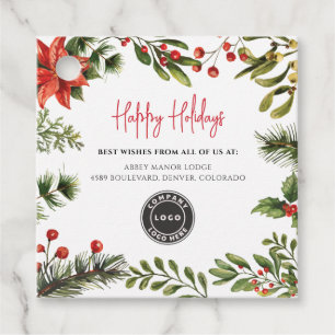 Etiquetas Para Lembrancinhas Logotipo corporativo Feriados de Natal