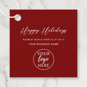 Etiquetas Para Lembrancinhas Logotipo da Empresa de Férias de Natal