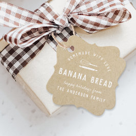 Etiquetas Para Lembrancinhas Logotipo da padaria Férias Baking Gift Kraft