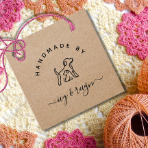 Logotipo personalizado Kraft Script feito à mão po