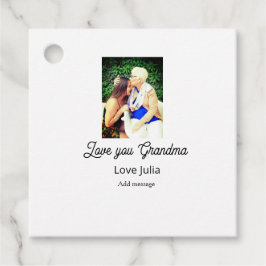 Etiquetas Para Lembrancinhas Love you Grandma photo name love message grandkids