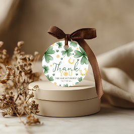 Etiquetas Para Lembrancinhas Lucky One Shamrock Birthday Favor Tags