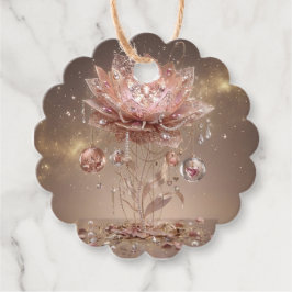 Etiquetas Para Lembrancinhas Luxury Neon Floral Scalloped Tags