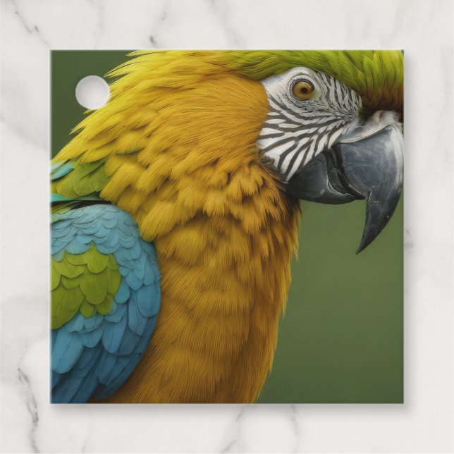 Etiquetas Para Lembrancinhas Macaw (Frente)