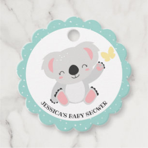 Etiquetas Para Lembrancinhas Mãe bonita e Chá de fraldas de topo de Koala
