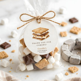 Etiquetas Para Lembrancinhas Mais Amor para Torrar Creme Neutro Chá de Bebê
