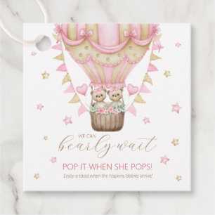 Etiquetas Para Lembrancinhas Mal Podemos Esperar Gêmeas Meninas Pop It Quando E