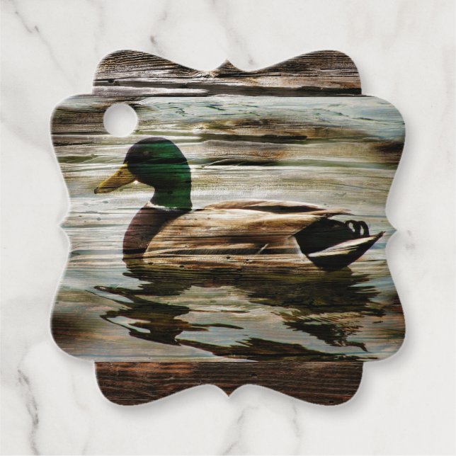 Etiquetas Para Lembrancinhas Mallard Duck (Frente)