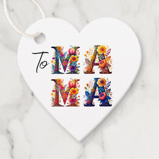 Etiquetas Para Lembrancinhas MAMA Floral (Frente)