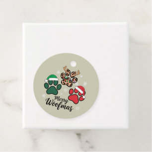 Etiquetas Para Lembrancinhas Mamãe Cachorro Natal Feliz Woofmas Amante de Cacho