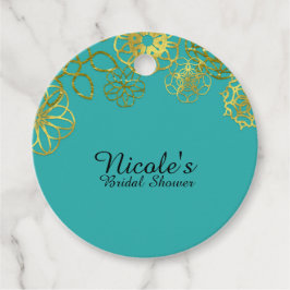 Etiquetas Para Lembrancinhas Mandalas Florais Douradas Festa Chá de Noiva Casam