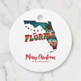 Etiquetas Para Lembrancinhas Mapa de Férias do Estado da Flórida