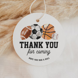 Etiquetas Para Lembrancinhas Marca de Favor de Aniversário do Esporte Moderno