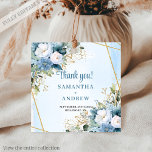 Etiquetas Para Lembrancinhas Marca de Favor de Casamento Moderno em Azul Poeire<br><div class="desc">✅ Para encontrar itens correspondentes,  procure por 210W em minhas coleções ✅</div>