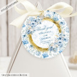 Etiquetas Para Lembrancinhas Marca de Favor de Casamento Romântico Boho Azul Pa<br><div class="desc">✅ Para encontrar itens correspondentes,  procure 192W em minhas coleções ✅</div>