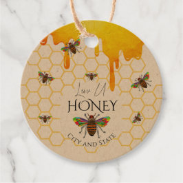 Etiquetas Para Lembrancinhas Marca de Favor do Avelinho Apiary Honey Jar Classi