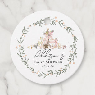 Etiquetas Para Lembrancinhas Marca Favor dos Amigos da Floresta de Madeira