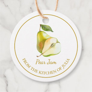 Etiquetas Para Lembrancinhas Marca Simples de Fixação de Pear em Casa l Branco