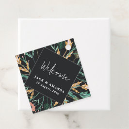 Etiquetas Para Lembrancinhas Marcações de Favor do Casamento Negra da Flor Eleg