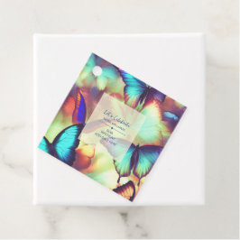 Etiquetas Para Lembrancinhas Marcações de Favoritos de Borboleta