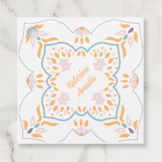 Etiquetas Para Lembrancinhas Marcador de Favorito Mosaico à Beira-Mar